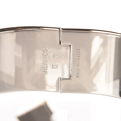 Hermes Enamel Wide Clic Clac H Bracelet PM White 5 of 6