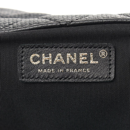 Chanel Calfskin Quilted XXL Travel Flap Bag Black 6 of 9
