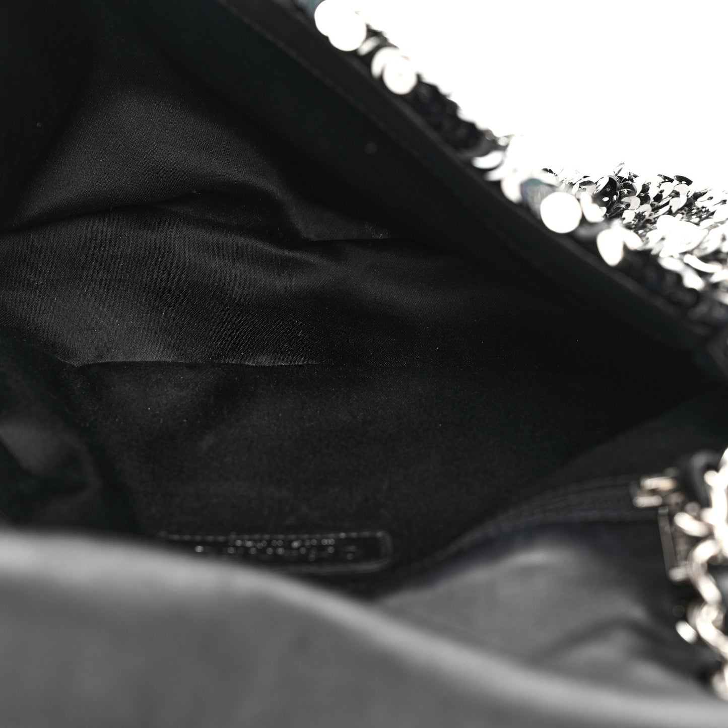 Sequin Summer Night Flap Black Silver