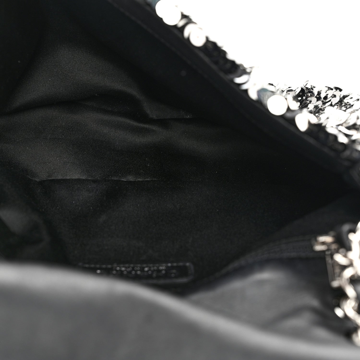 Chanel Sequin Summer Night Flap Black Silver 5 of 10