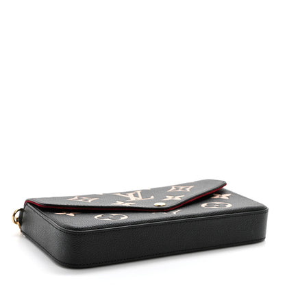 Louis Vuitton Empreinte Monogram Giant Felicie Pochette Black Beige 5 of 13