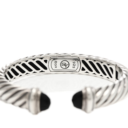 David Yurman Sterling Silver Black Onyx 10mm Waverly Bracelet 3 of 3