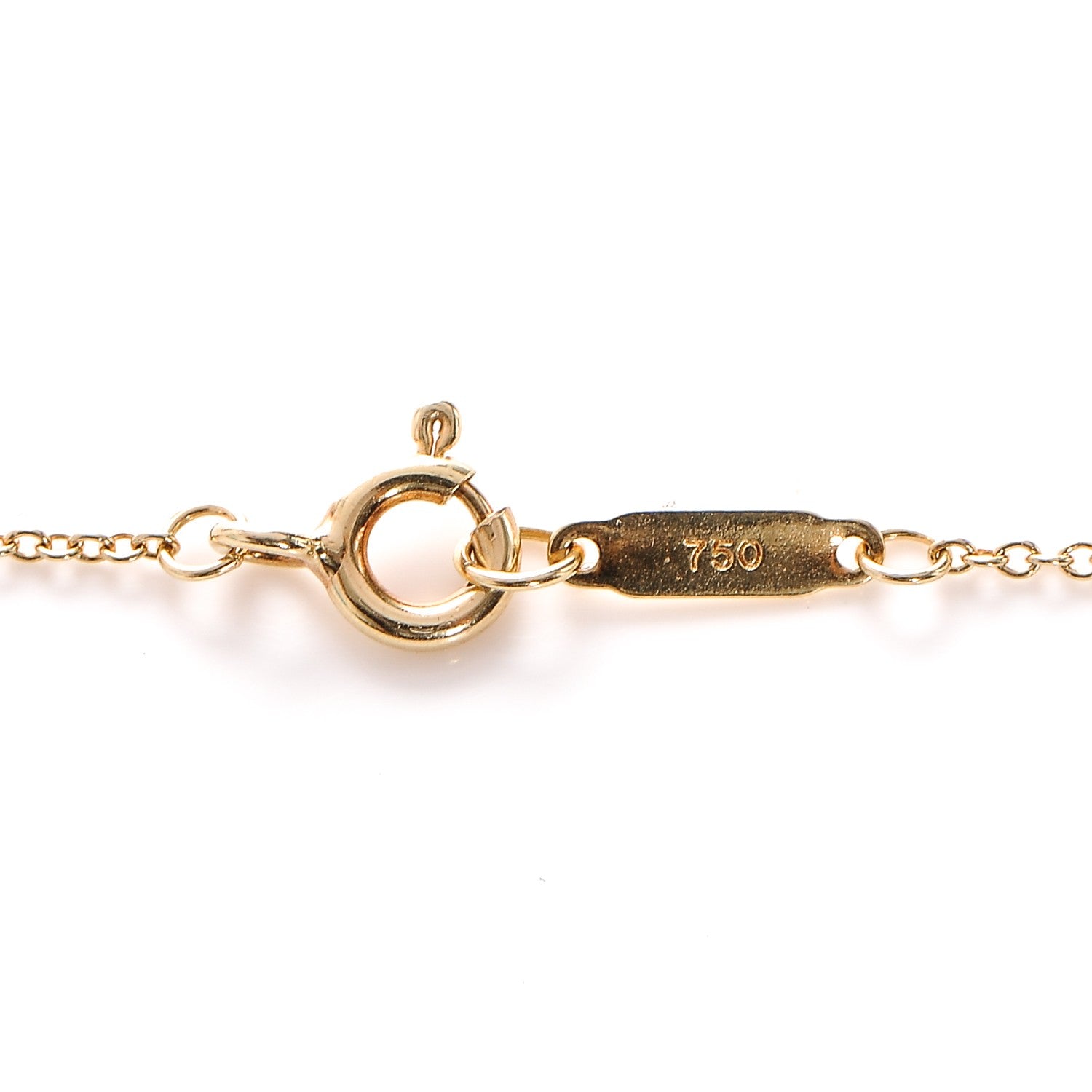 Tiffany 18K Yellow Gold Diamond Mini Heart Lock Pendant Necklace 5 of 5