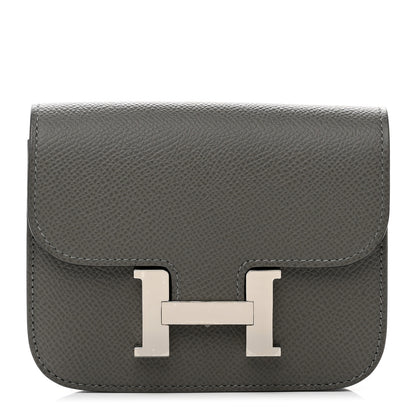 Hermes Epsom Constance Slim Wallet Graphite 1 of 9
