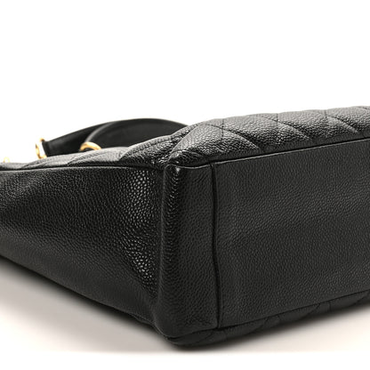 Chanel Caviar Quilted Petit Shopping Tote PST Black 9 of 10