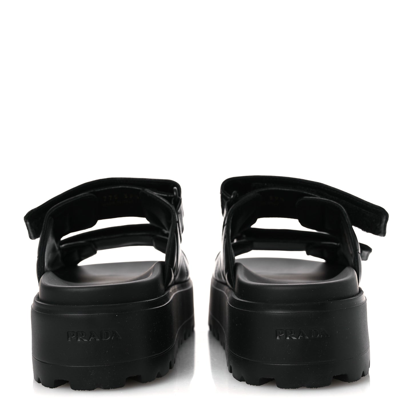 Nappa Quilted Padded Logo Platform Slide Sandals 39.5 Black