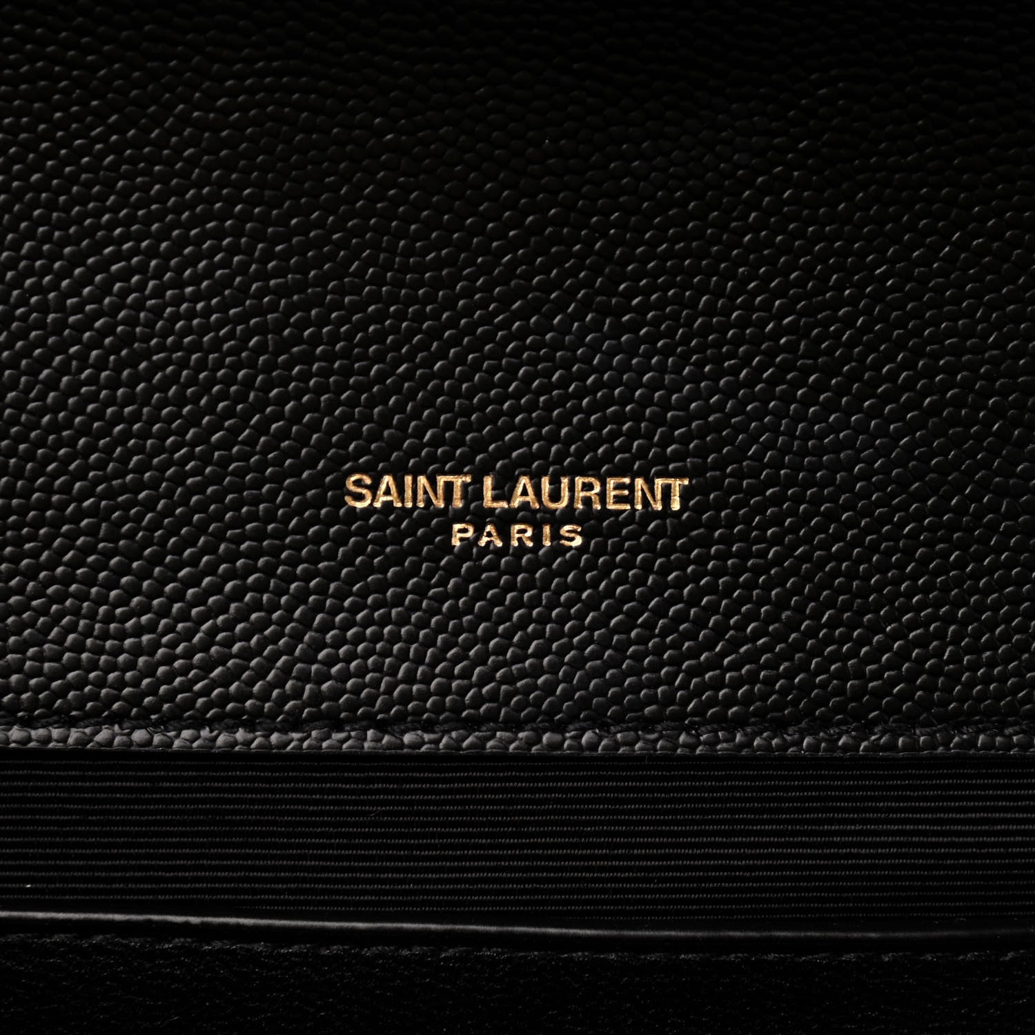 Saint Laurent Grain De Poudre Textured Mixed Matelasse Triquilt Medium Monogram Satchel Black 7 of 9