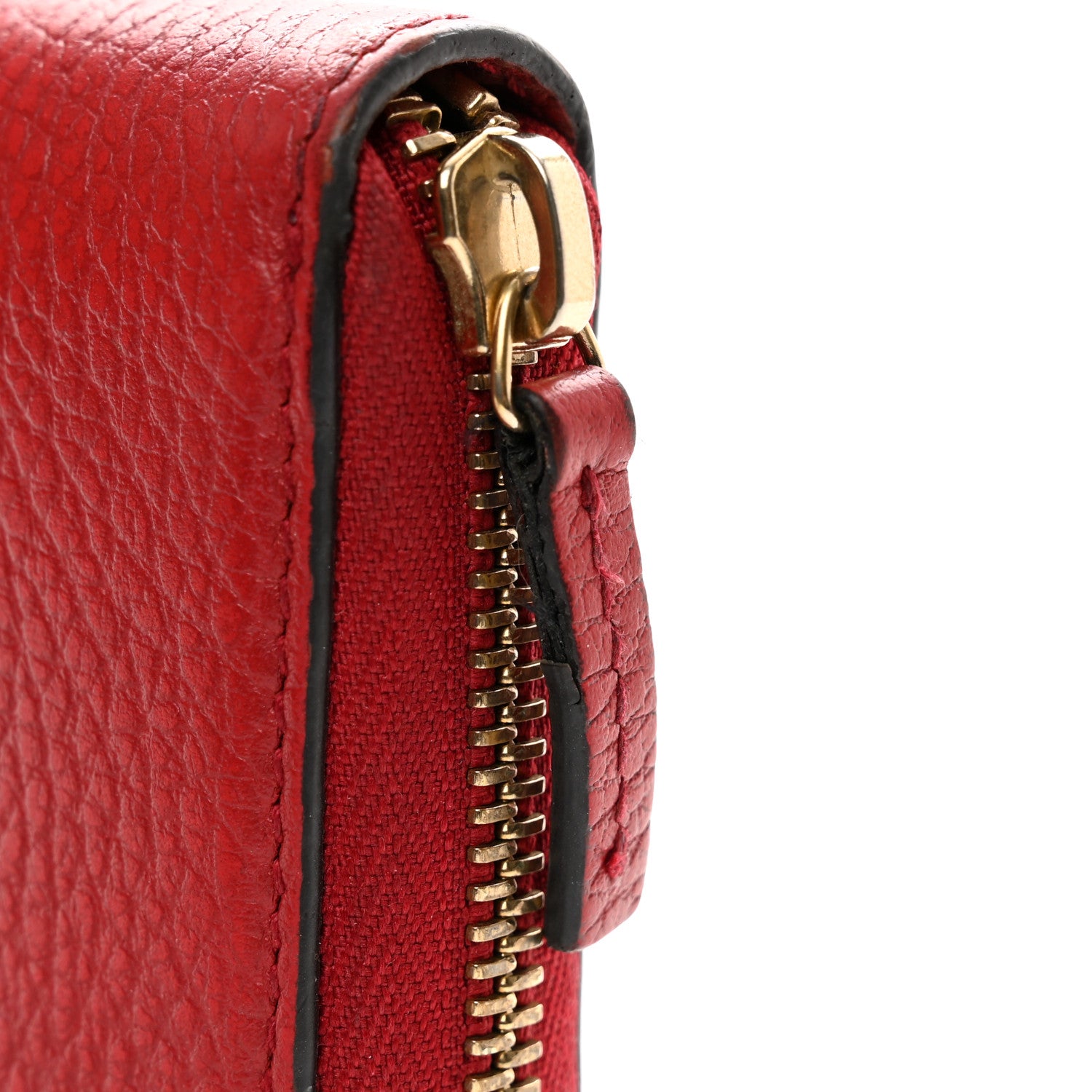 Gucci Dollar Calfskin Large Betty Zip Around Wallet Red 10 of 10