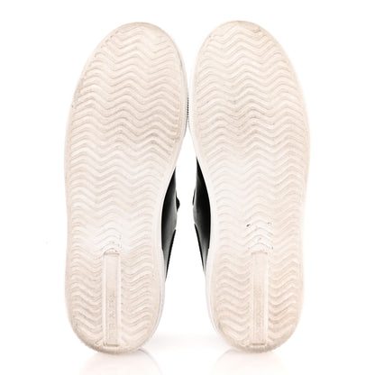 Prada Vitello Soft Logo Low Top 45mm Sneakers 36.5 Black White 7 of 11