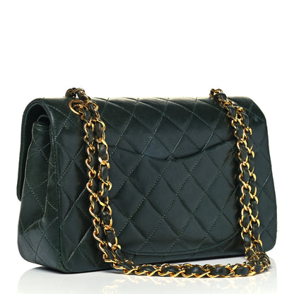 Chanel Lambskin Quilted Small Double Flap Green 3 of 11