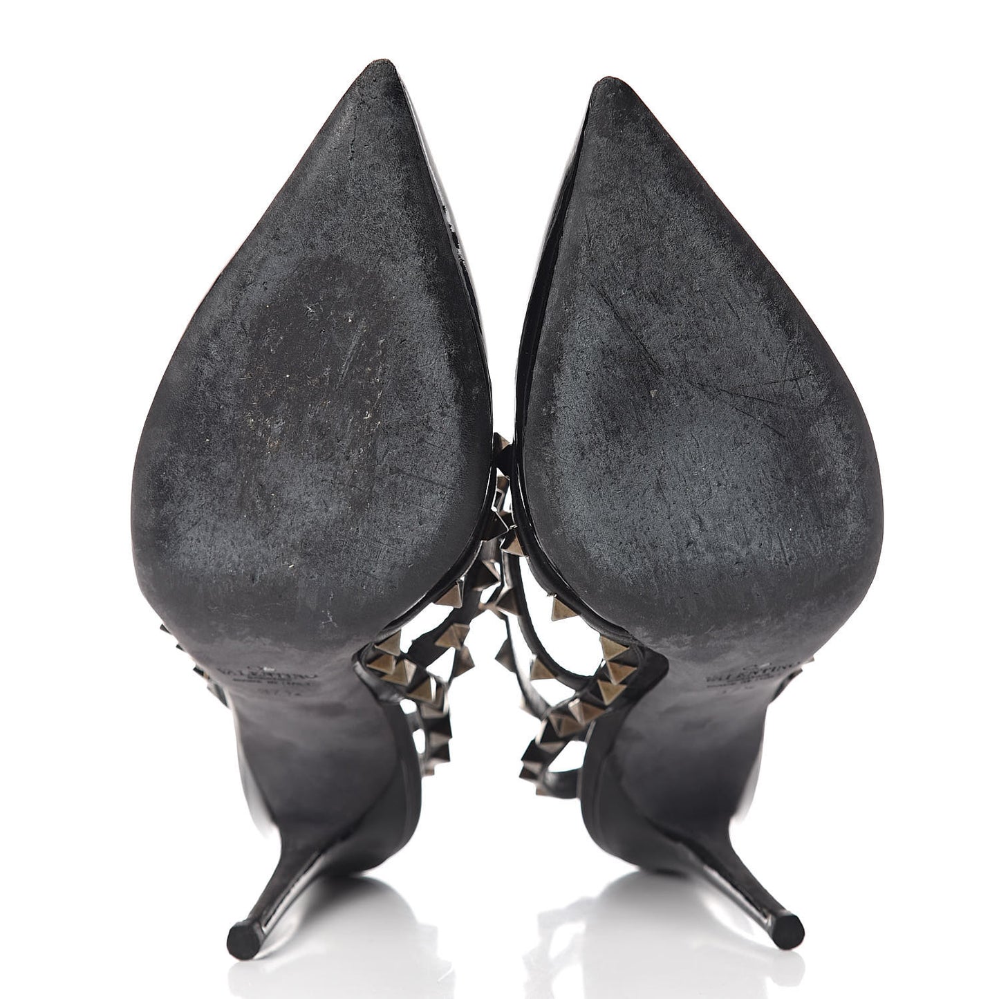 Patent Rockstud Ankle Strap Pumps 37.5 Black