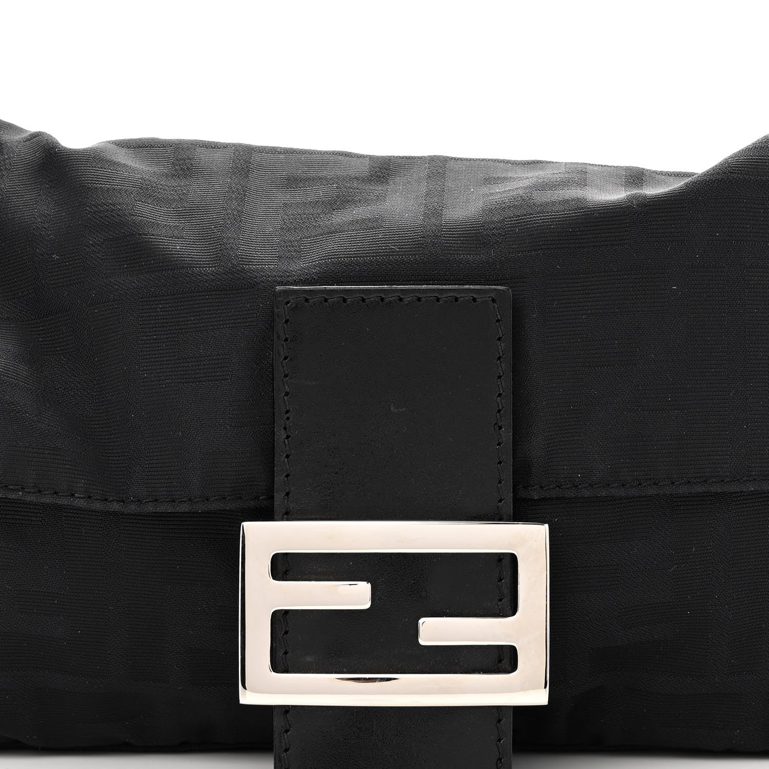 Fendi Nylon Zucca Baguette Black 8 of 9