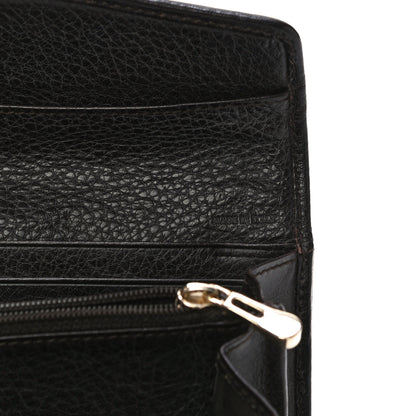 Burberry Calfskin Mega Check Continental Wallet Black 10 of 12