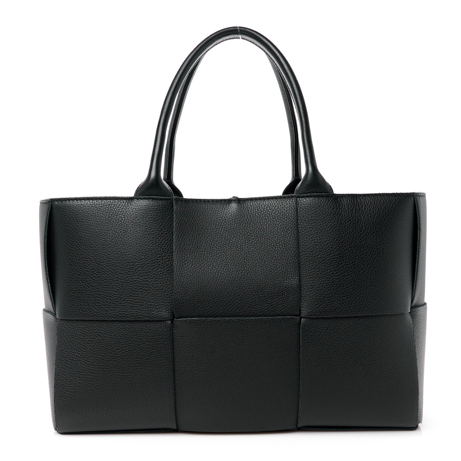 Bottega Veneta Grained Calfskin Intrecciato Small Arco Tote Black 1 of 11
