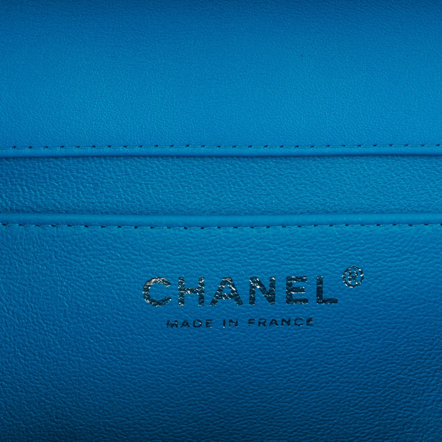 Chanel Patent Quilted Clutch with Chain Flap Blue 7 of 8