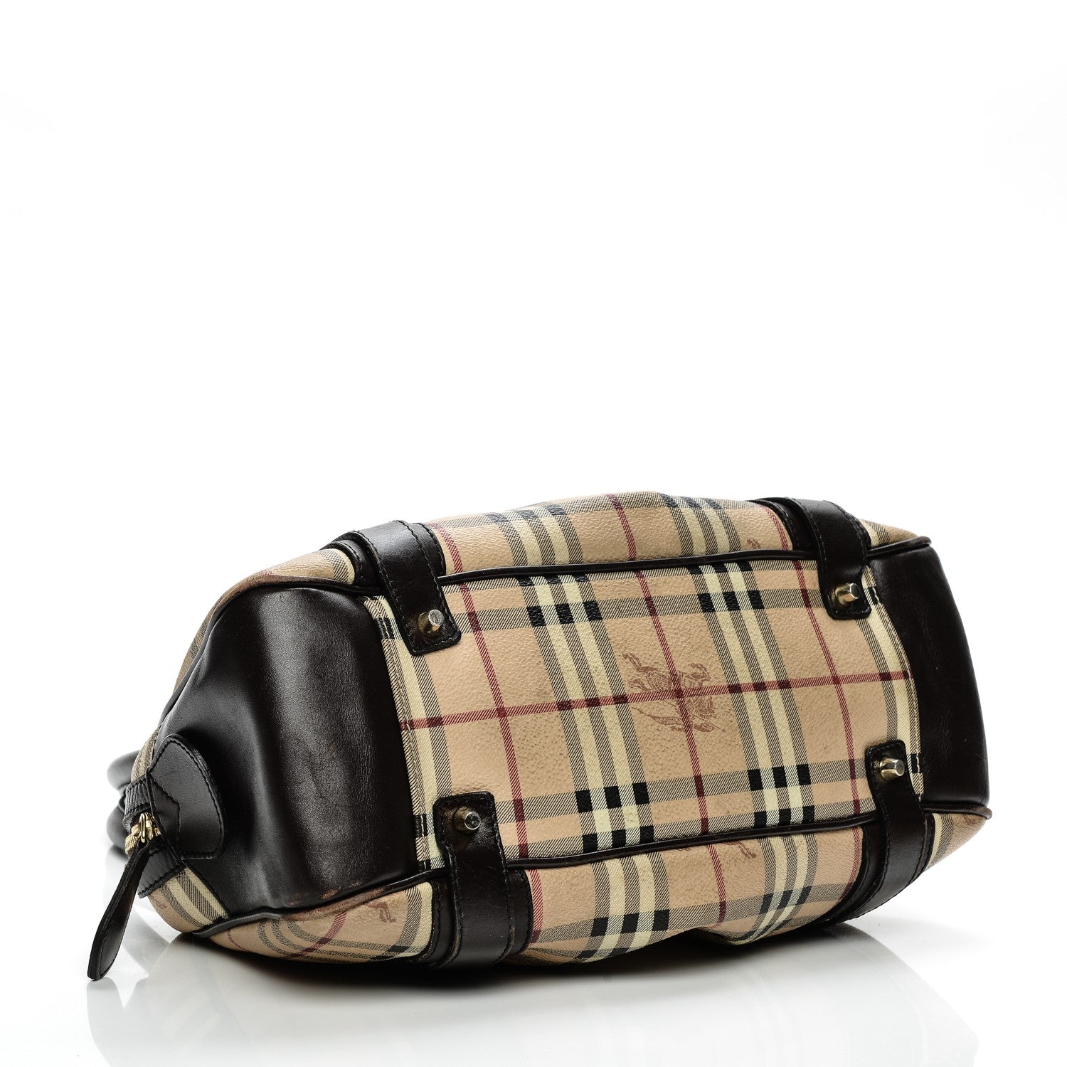 Burberry Haymarket Check Satchel Chocolate 4 of 15