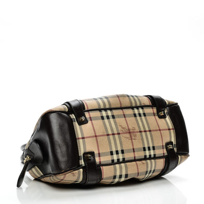 Burberry Haymarket Check Satchel Chocolate 4 of 15