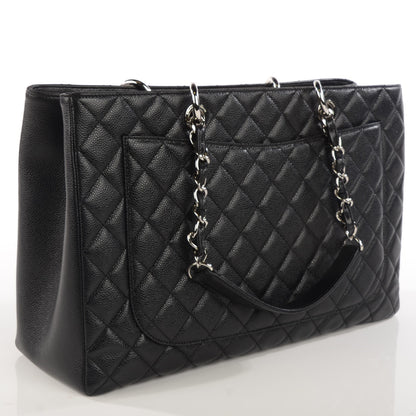 Chanel Caviar Quilted XL Grand Shopping Tote GST Black 3 of 8
