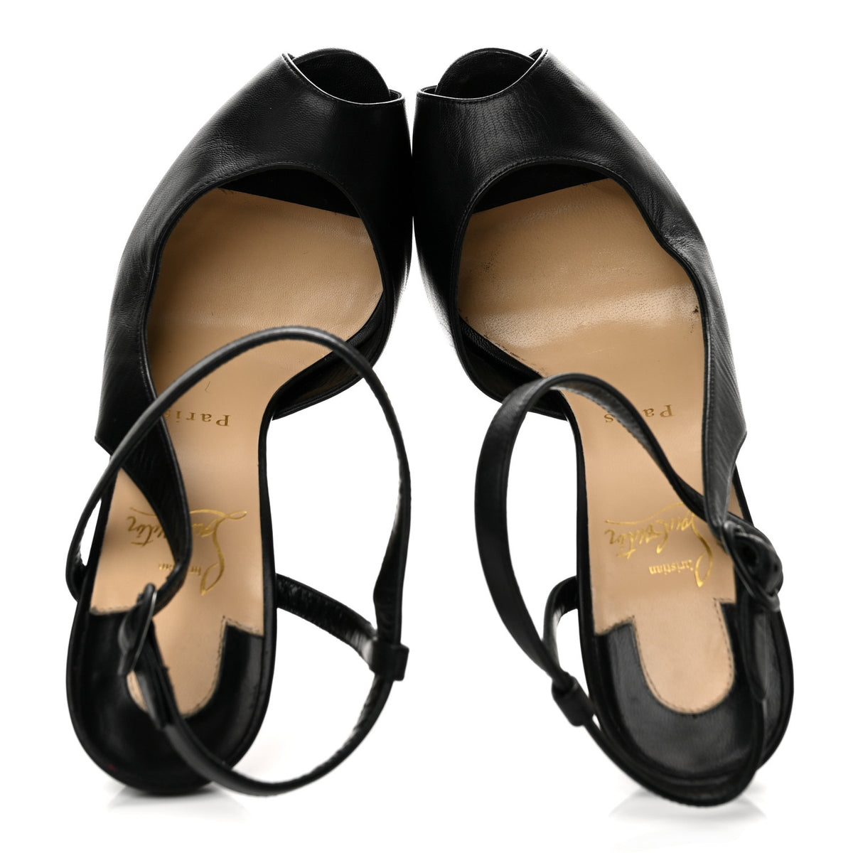 Christian Louboutin Kid Jenlove Alta 120 Pumps 39 Black 2 of 11