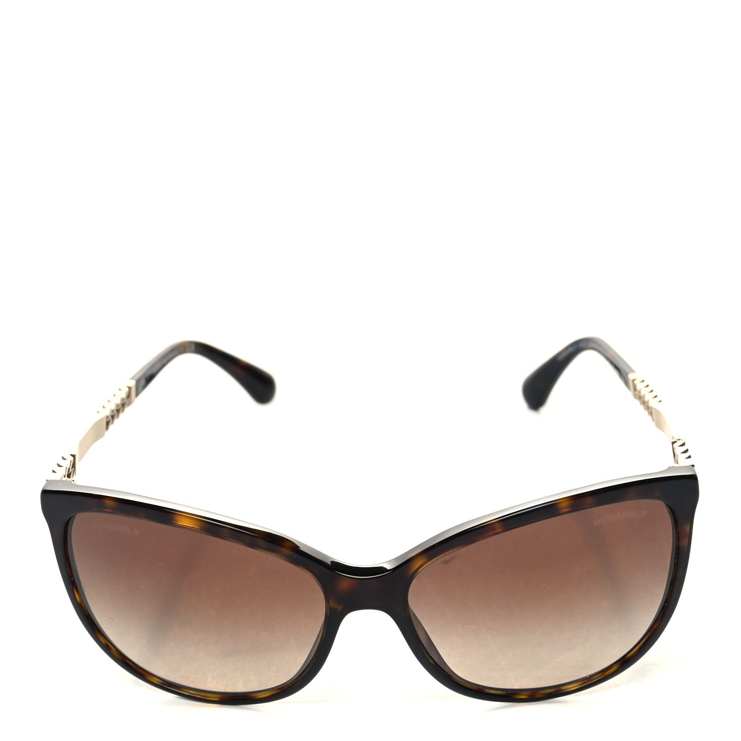 Chanel Chain Polarized Sunglasses 5352 Tortoise 2 of 8