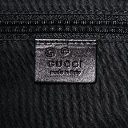 Gucci Crystal Monogram Half Moon Hobo Black 6 of 11