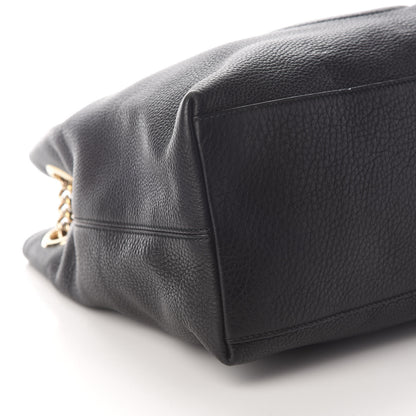 Gucci Pebbled Calfskin Medium Soho Chain Shoulder Bag Black 8 of 18