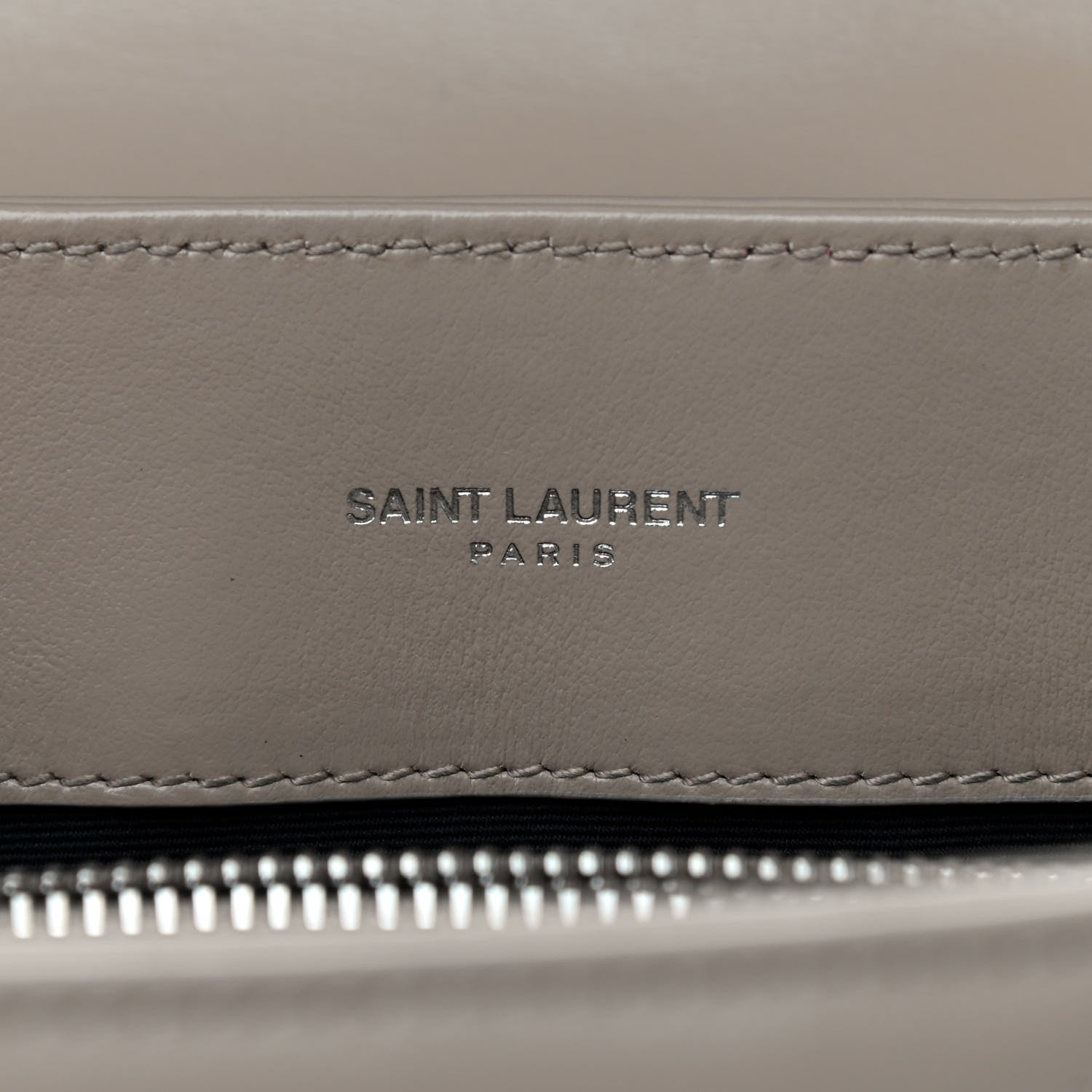 Saint Laurent Calfskin Y Quilted Monogram Medium Loulou Satchel Dark Beige 6 of 9