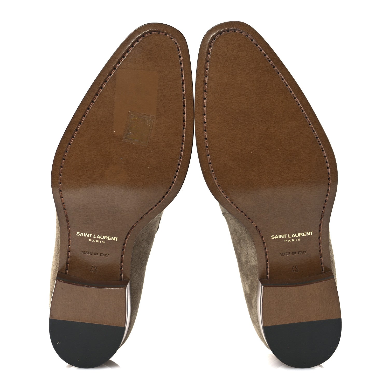 Saint Laurent Jodhpur Suede Mens Wyatt 30 Boots 43 New Sigaro 6 of 13