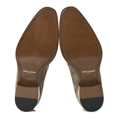 Saint Laurent Jodhpur Suede Mens Wyatt 30 Boots 43 New Sigaro 6 of 13