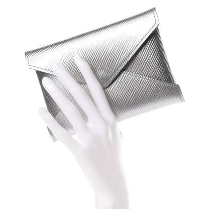Louis Vuitton Metallic Epi Medium Kirigami Pochette Insert Silver 2 of 9