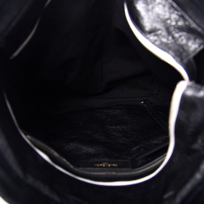Balenciaga Agneau Logo Printed Carry Tote S Black 5 of 11