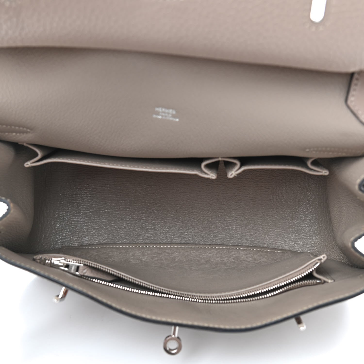Hermes Taurillon Clemence Jypsiere 28 Gris Tourterelle 5 of 11