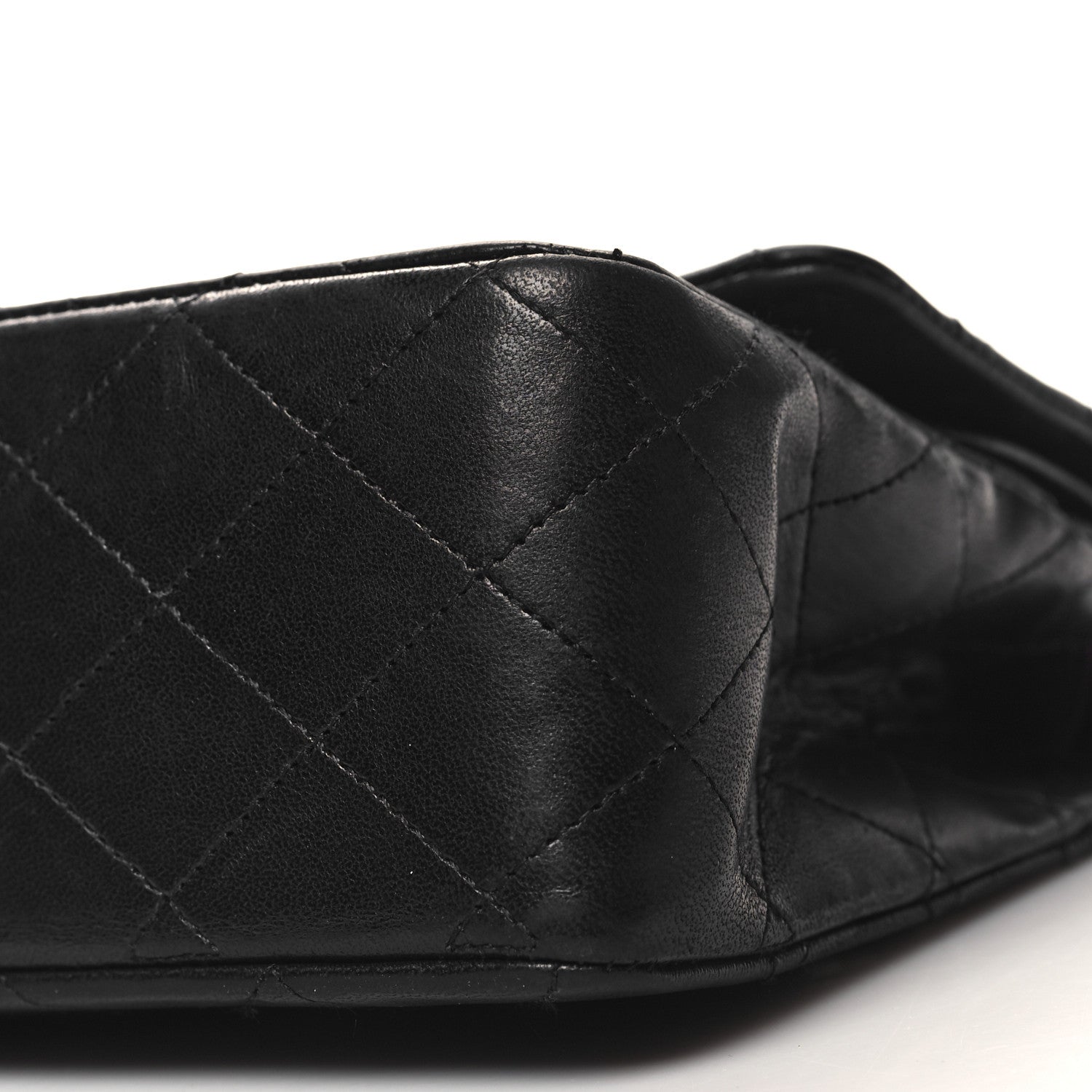 Chanel Lambskin Quilted Medium Double Flap Black 10 of 12