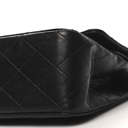 Chanel Lambskin Quilted Medium Double Flap Black 10 of 12