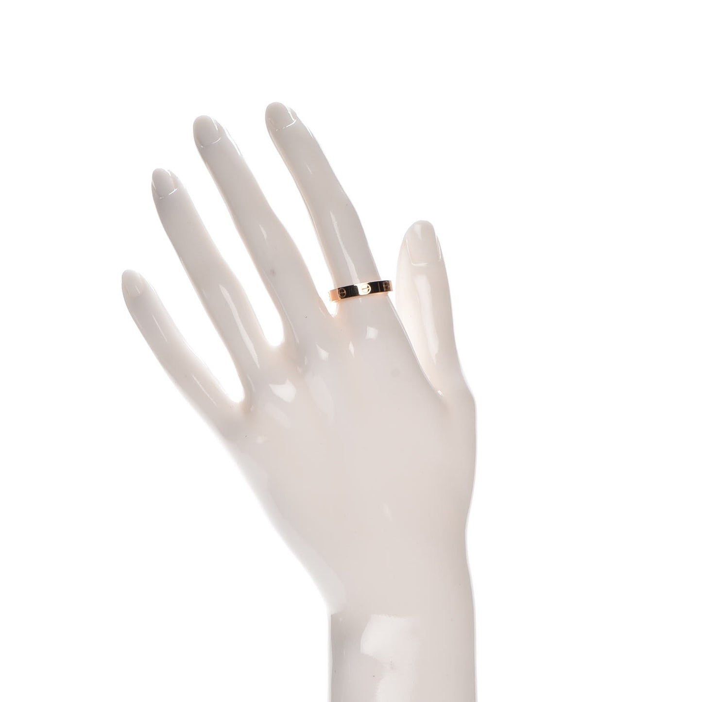 18K Pink Gold 3.5mm LOVE Wedding Band Ring 55 7.25