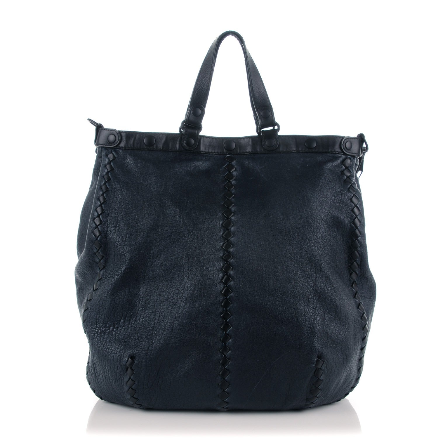 Bottega Veneta Lambskin Intrecciato Tote Celeste 1 of 8