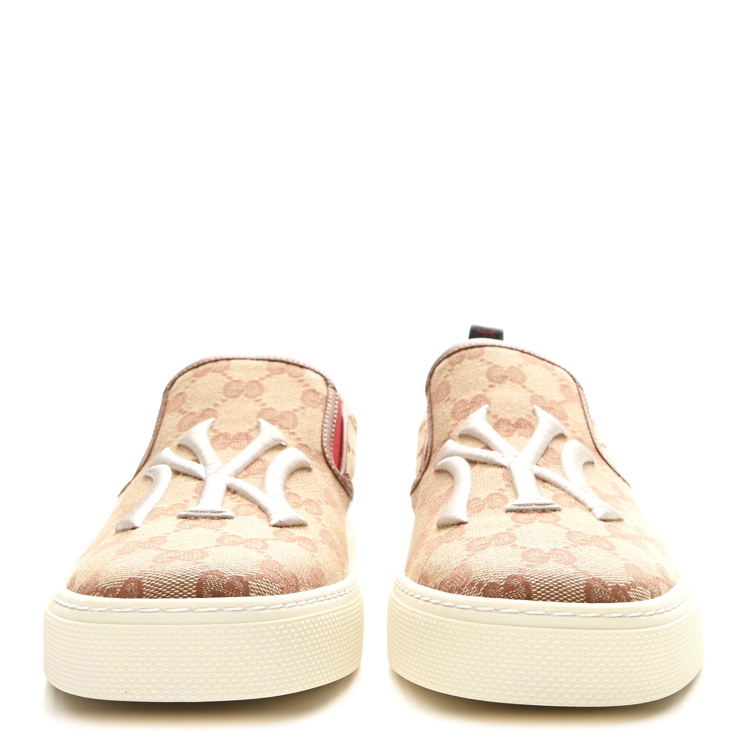 Gucci X MLB GG Monogram NY Yankees Embroidered Mens Slip On