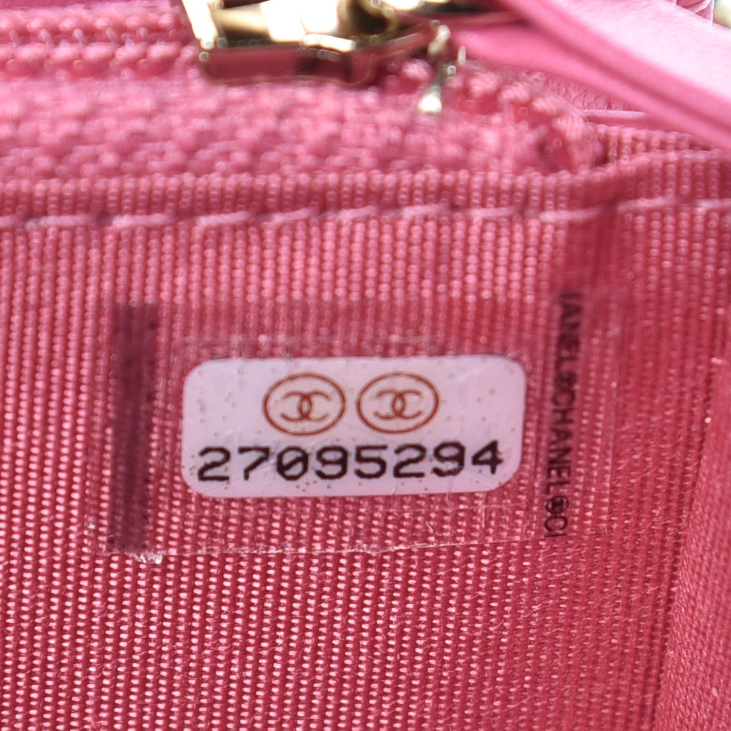 Chanel Caviar Quilted Medium Filigree Zip Around Wallet Pink Blue Green 9 of 10