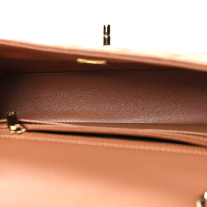 Chanel Lambskin Quilted Mini Rectangular Flap Brown 5 of 10