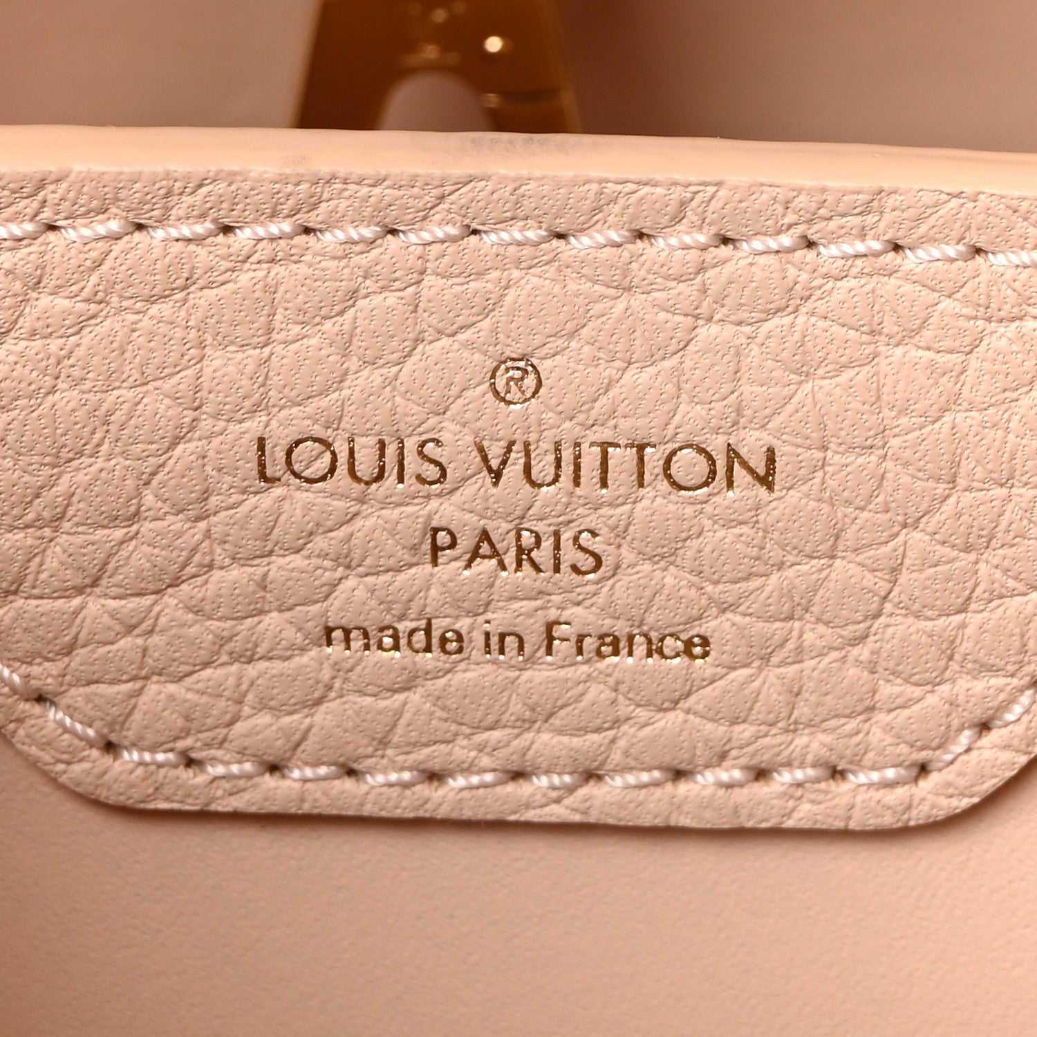 Louis Vuitton Taurillon Ostrich Capucines BB Powder Pink Beige 6 of 9