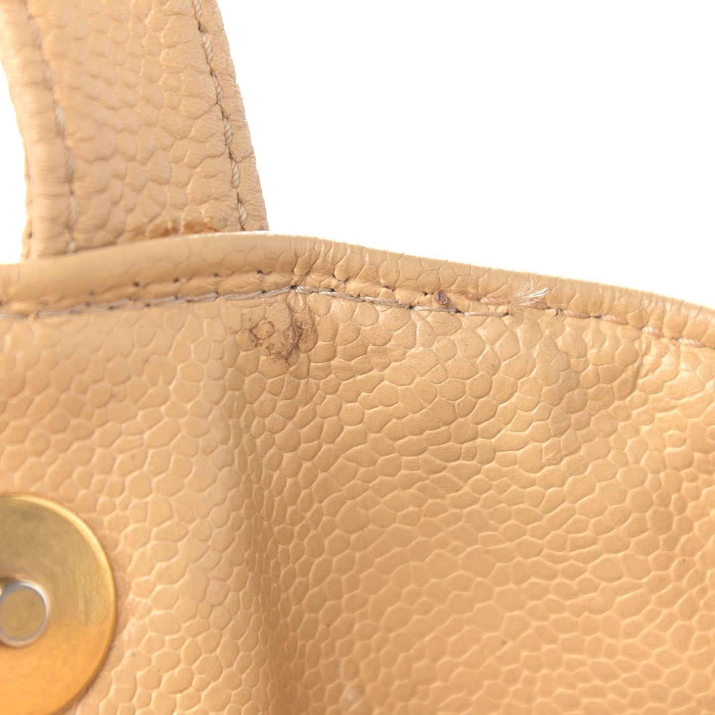 Caviar CC Shoulder Bag Beige