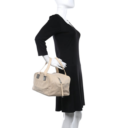 Chanel Canvas Square Stitched CC Tote Bag Beige 1 of 14