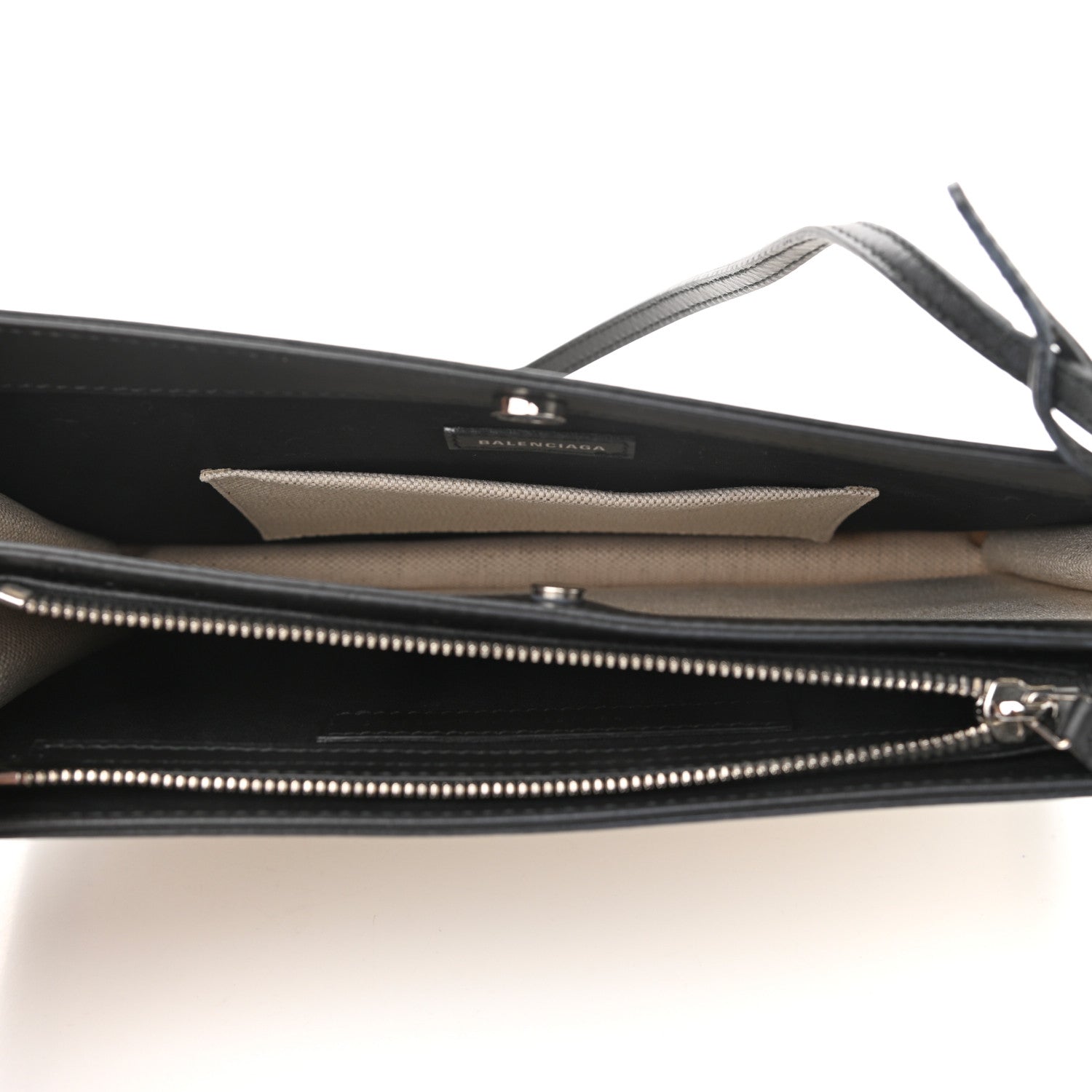 Balenciaga Cotton Canvas Pochette Crossbody Bag Black 5 of 10