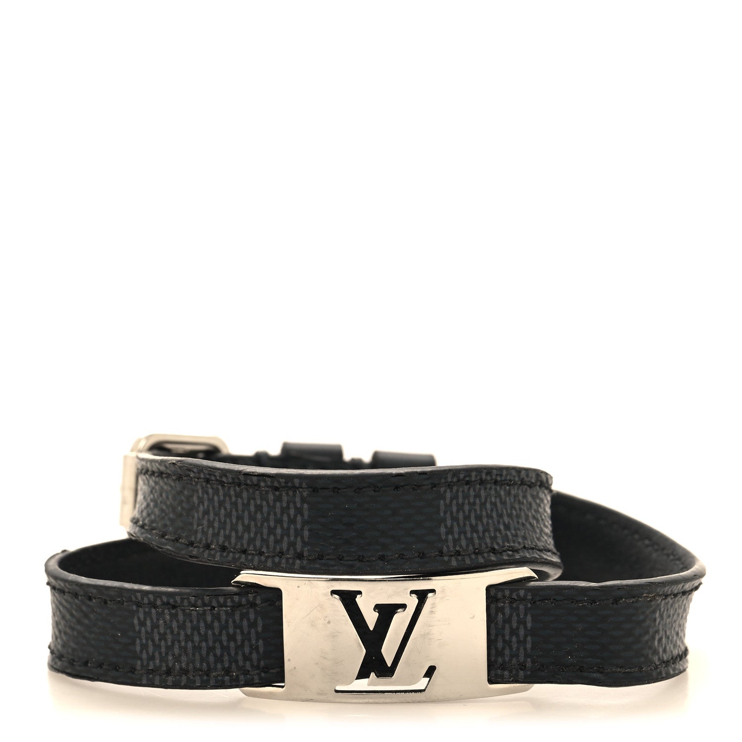 Louis Vuitton Damier Graphite Sign It Bracelet 1 of 7