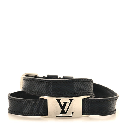 Louis Vuitton Damier Graphite Sign It Bracelet 1 of 7