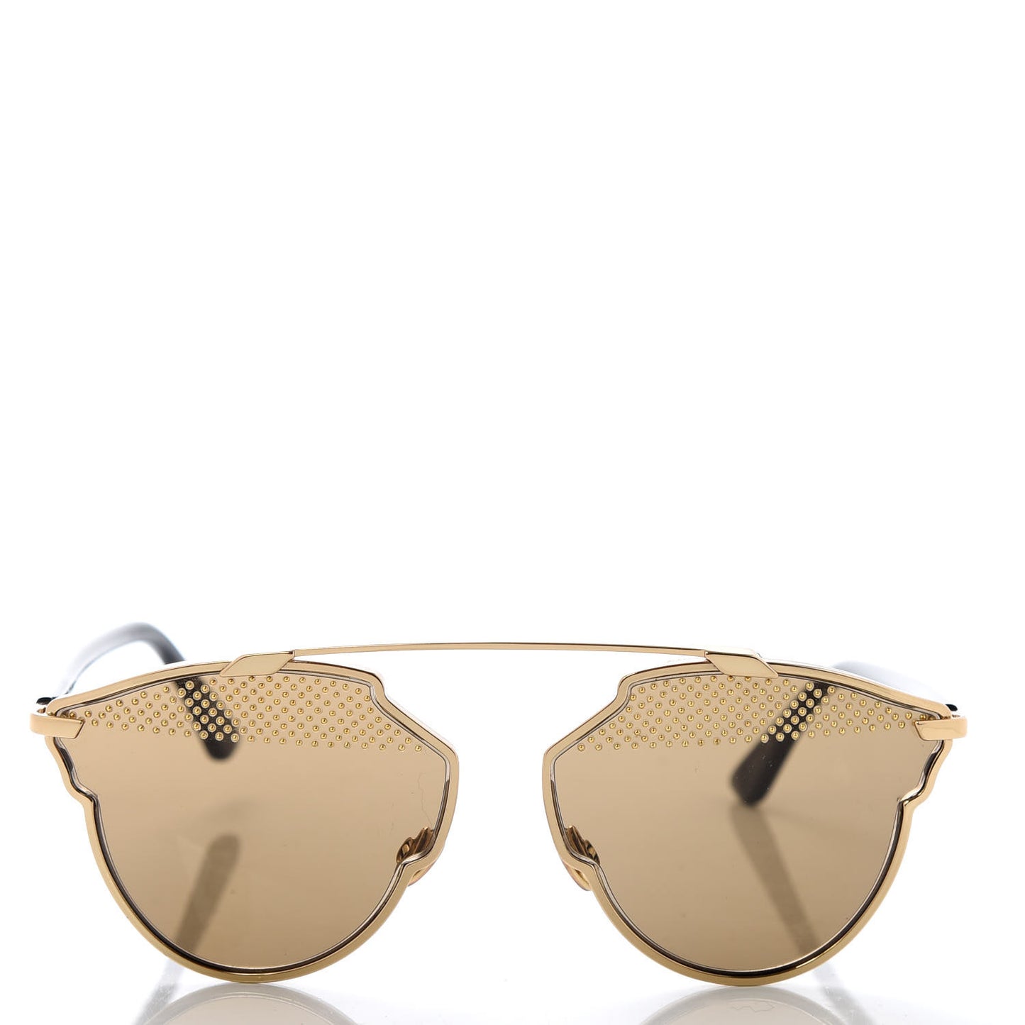 Studded So Real Sunglasses Gold