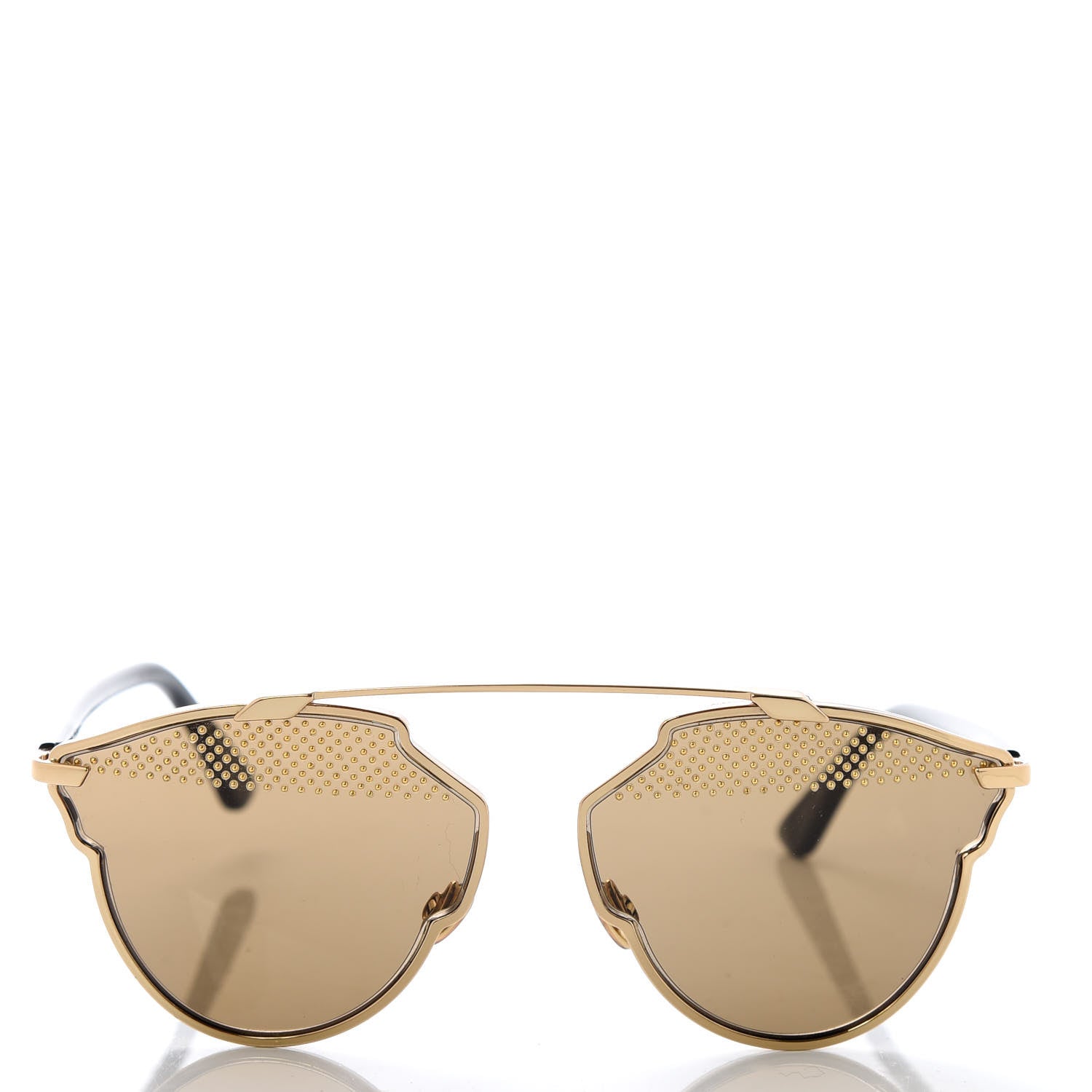 Christian Dior Studded So Real Sunglasses Gold 2 of 6