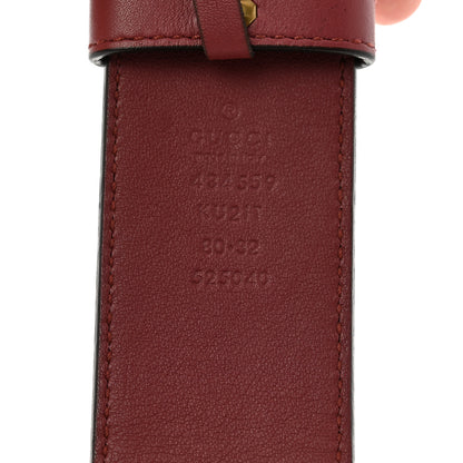 Gucci GG Plus Monogram Blooms Plaque Belt 80 32 Beige Multicolor Dry Rose 5 of 6