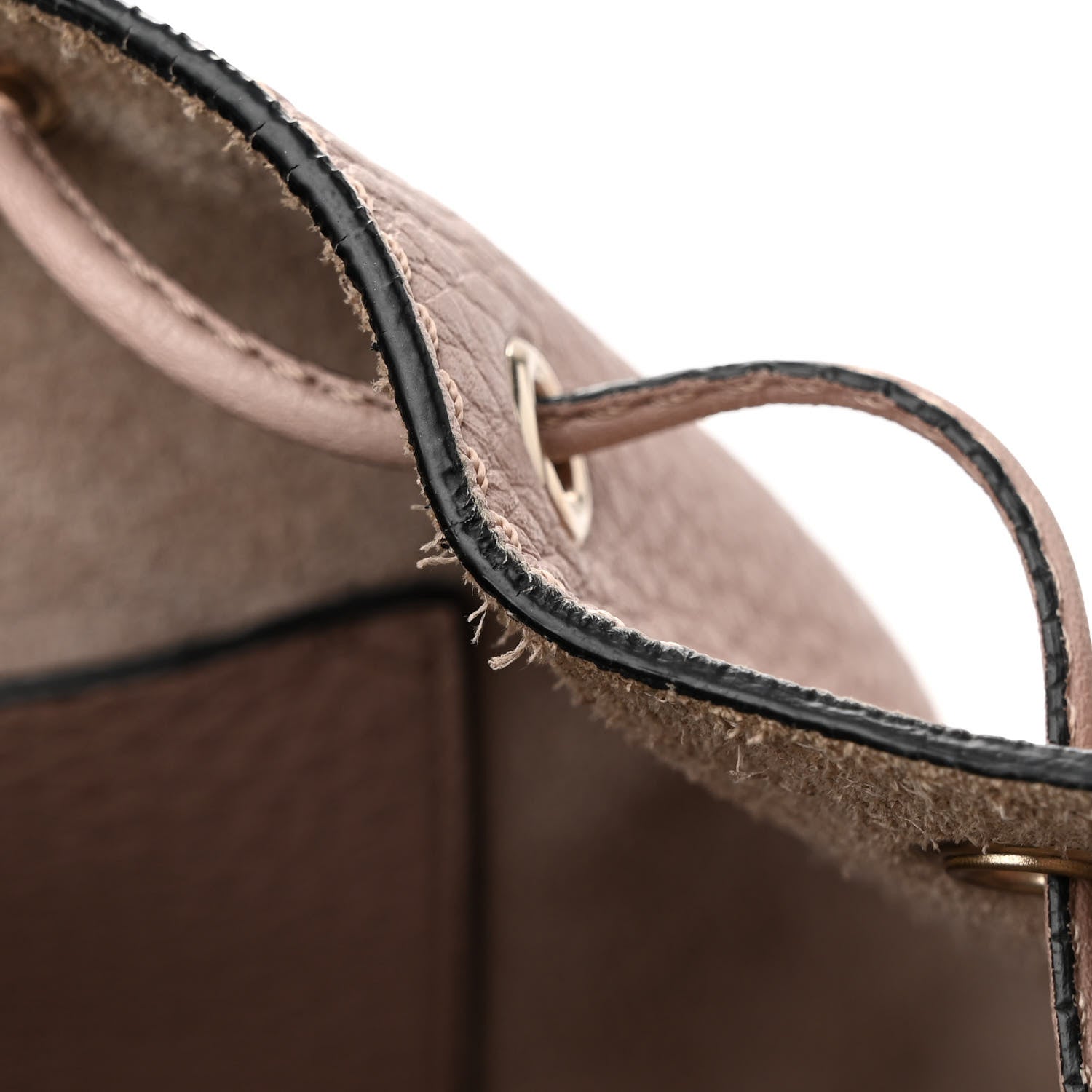 Valentino Garavani Grained Calfskin Rockstud Bucket Bag Poudre 10 of 10