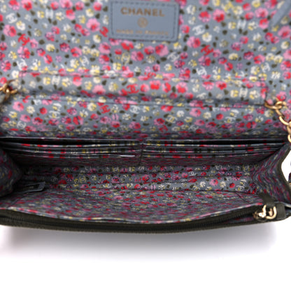Chanel Canvas Quilted Coco Cuba Charms Wallet On Chain WOC Khaki 5 of 13